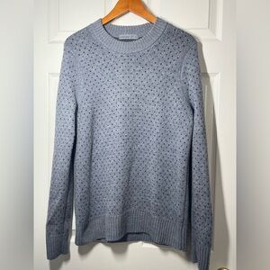Icebreaker Light Gray Crewneck Wool Sweater Size Large